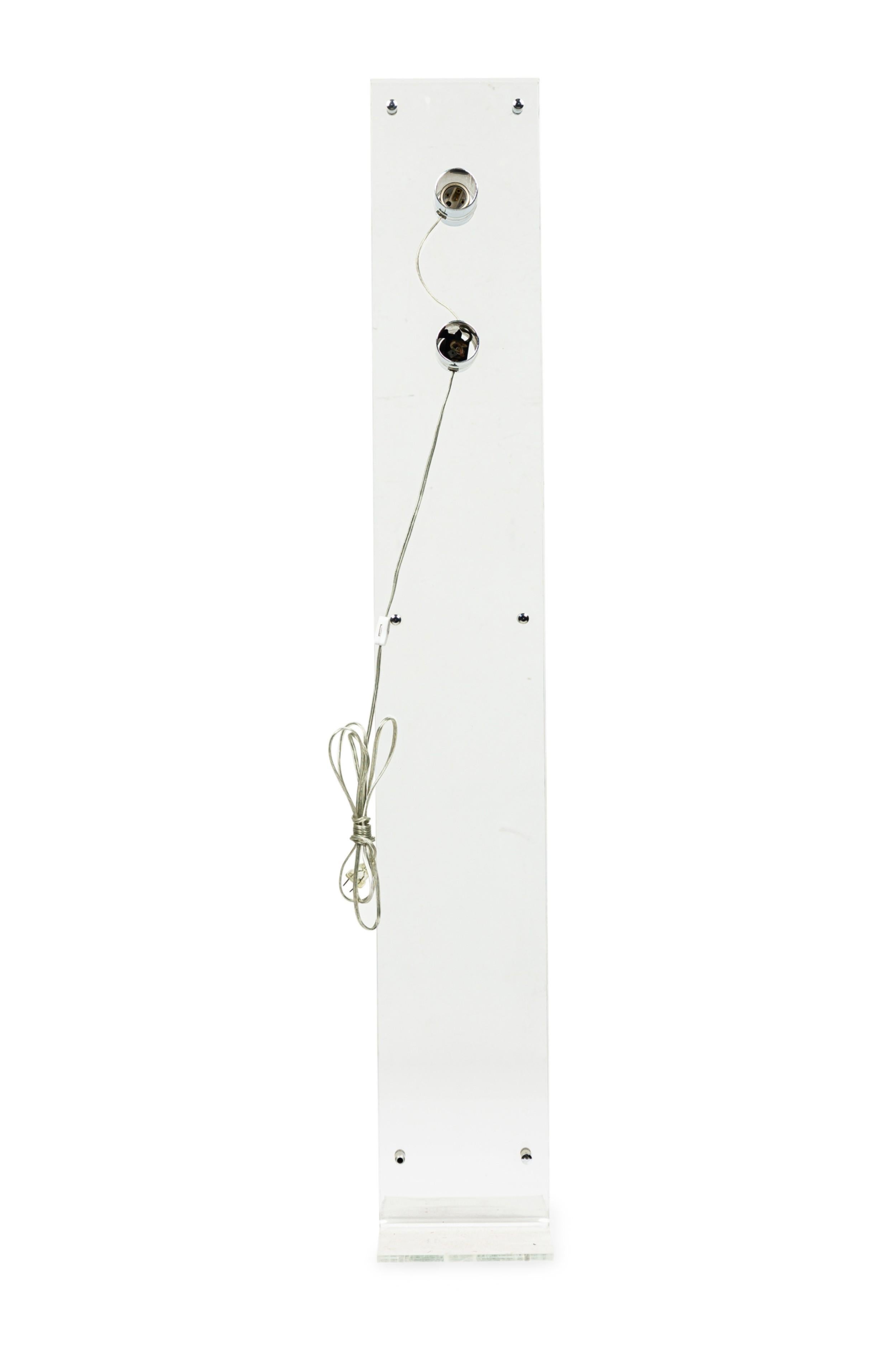 Hand-Crafted Lucite Standing Lamp, Attributed to Charles Hollis Jones For Sale