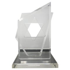 Lucite-Davidstern-Skulptur von Hivo Van Teal