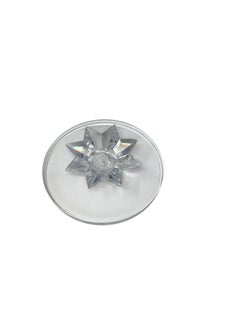 Lucite Starburst Ice Bucket with Tongs