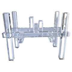 Lucite Table Base Desk or Dining Table