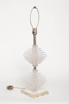 Lucite-Tischlampe, 1960er Jahre, USA