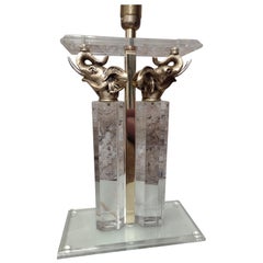 Lampada da tavolo in lucite, Francia, anni '70