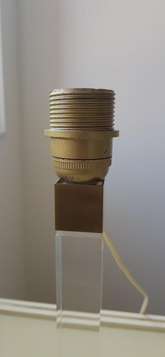 Vintage Hollywood Regency Lucite Table Lamps  1970s