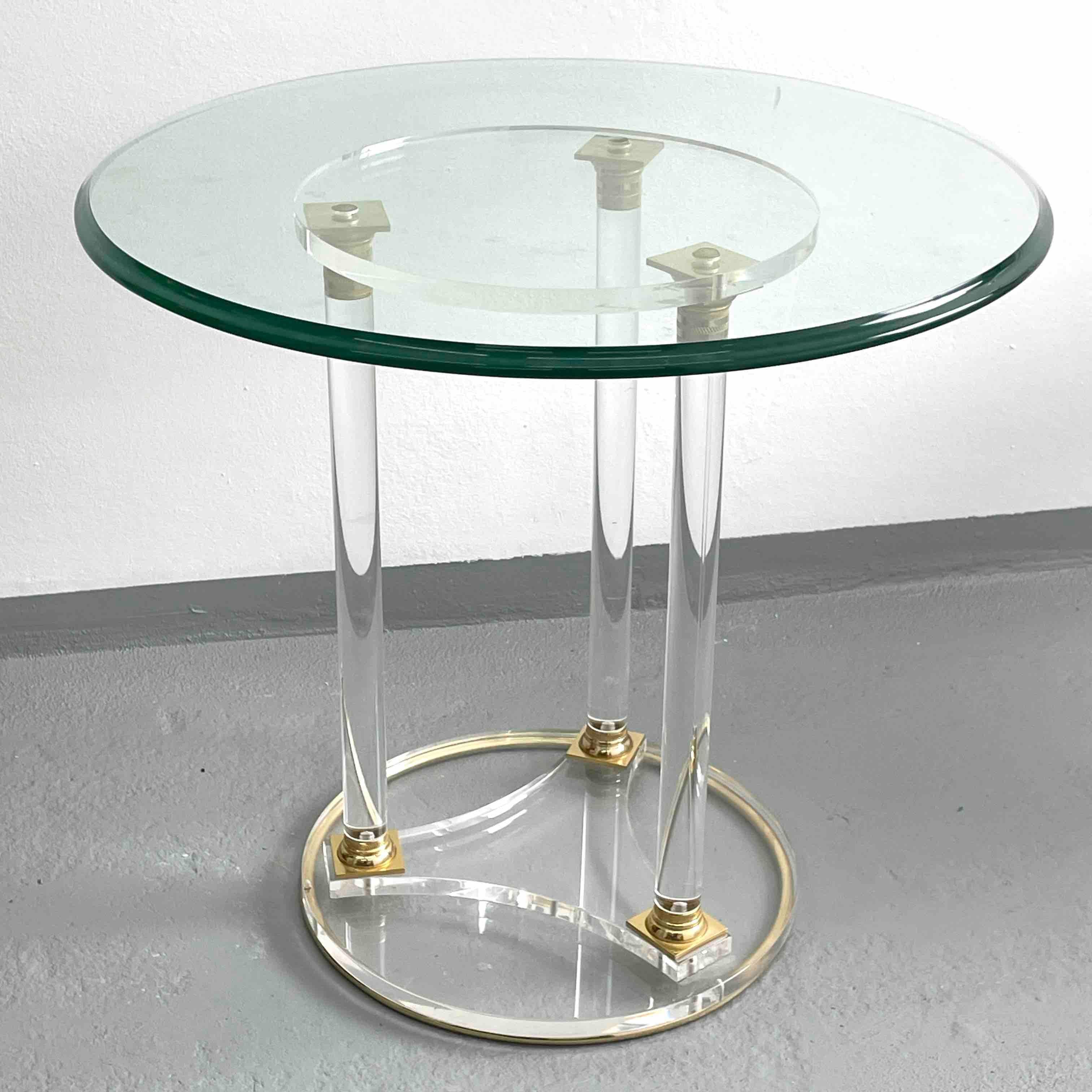 Late 20th Century Lucite Telephone Table and Chair Hallway Waiting Area Set, Germany 1980s For Sale