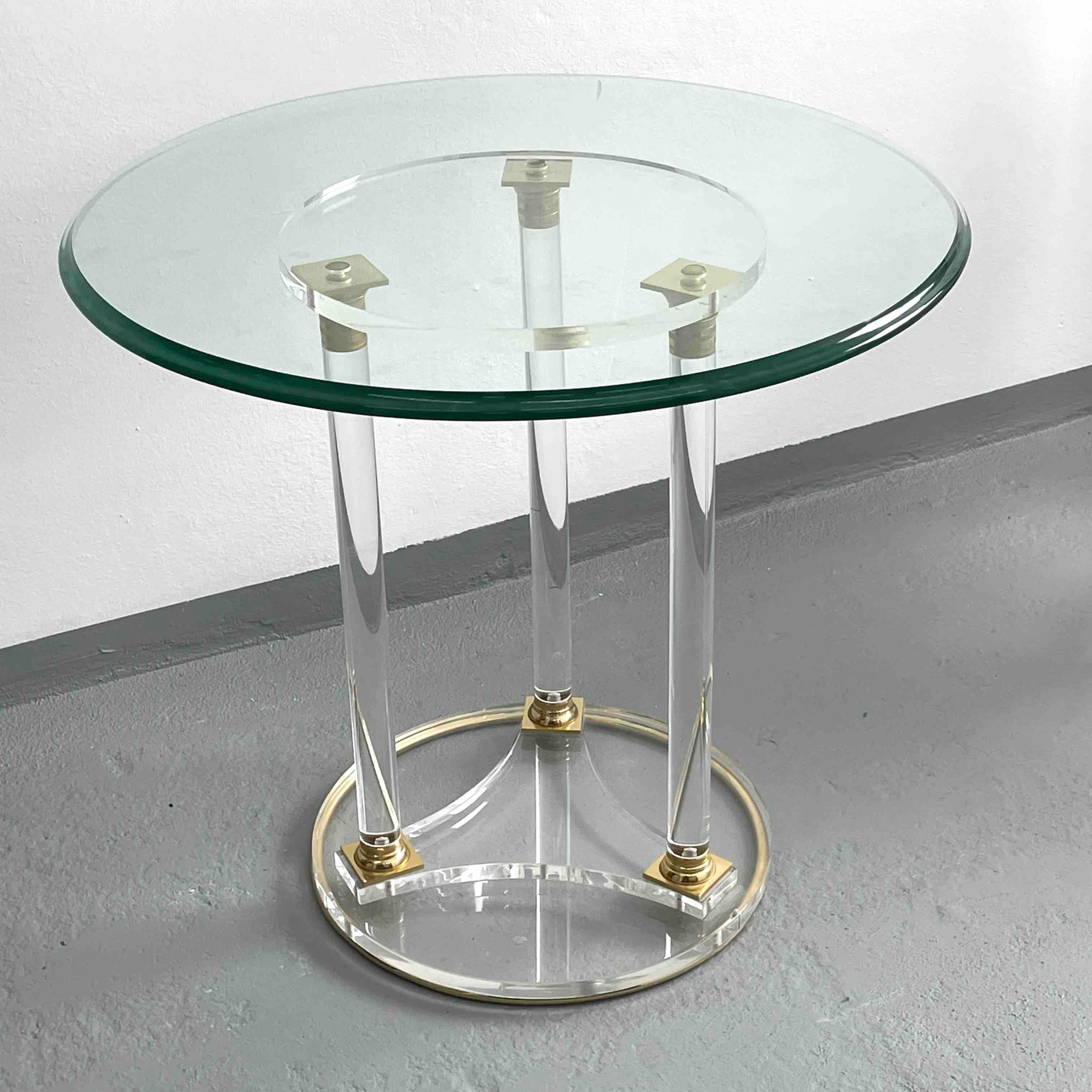 Lucite Telephone Table and Chair Hallway Waiting Area Set, Germany 1980s For Sale 1