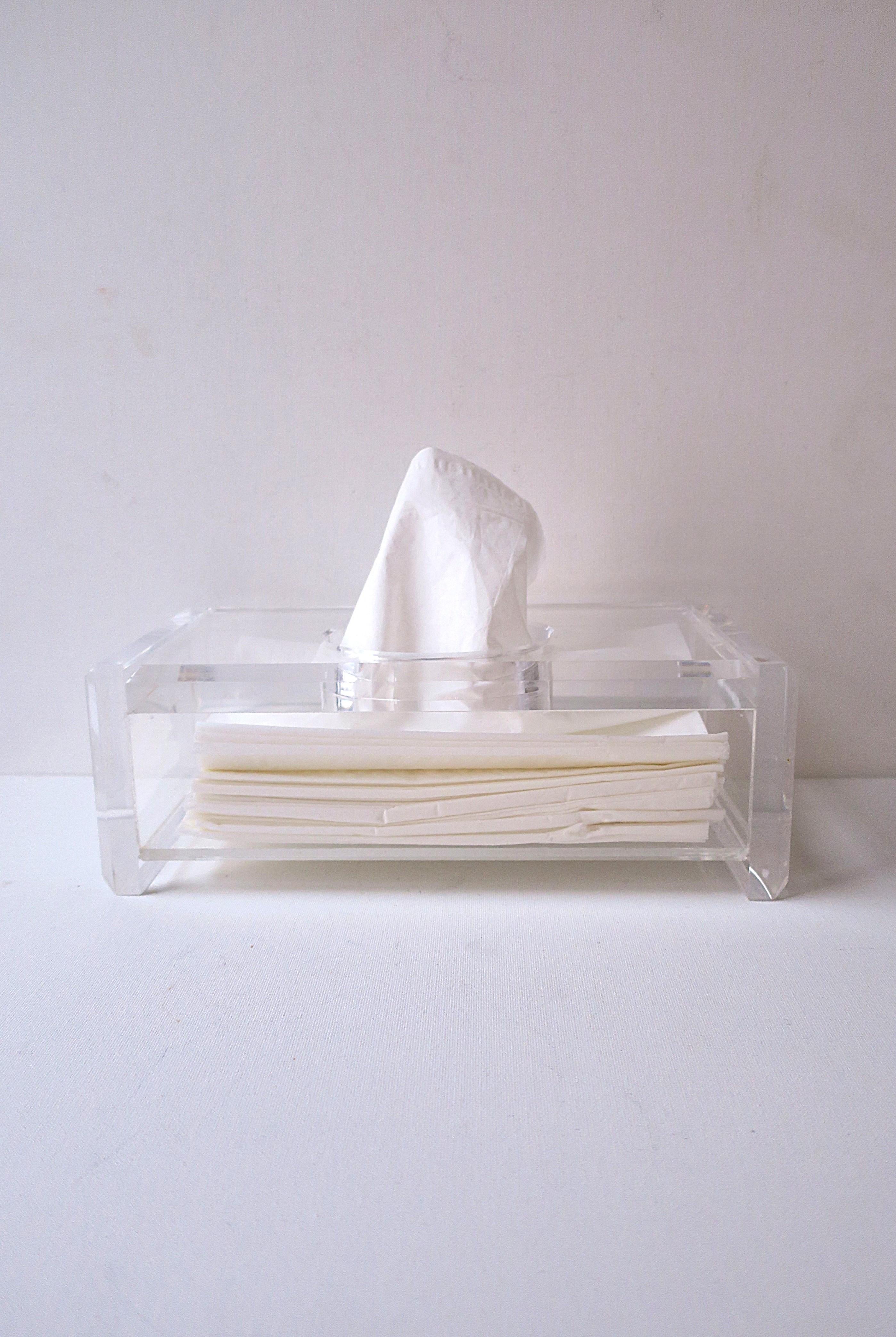 Caja de pañuelos Lucite Moderno en venta
