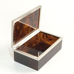 Lucite, Tortoise Plexiglass and Brass Jewel Box after Christian Dior, 1970