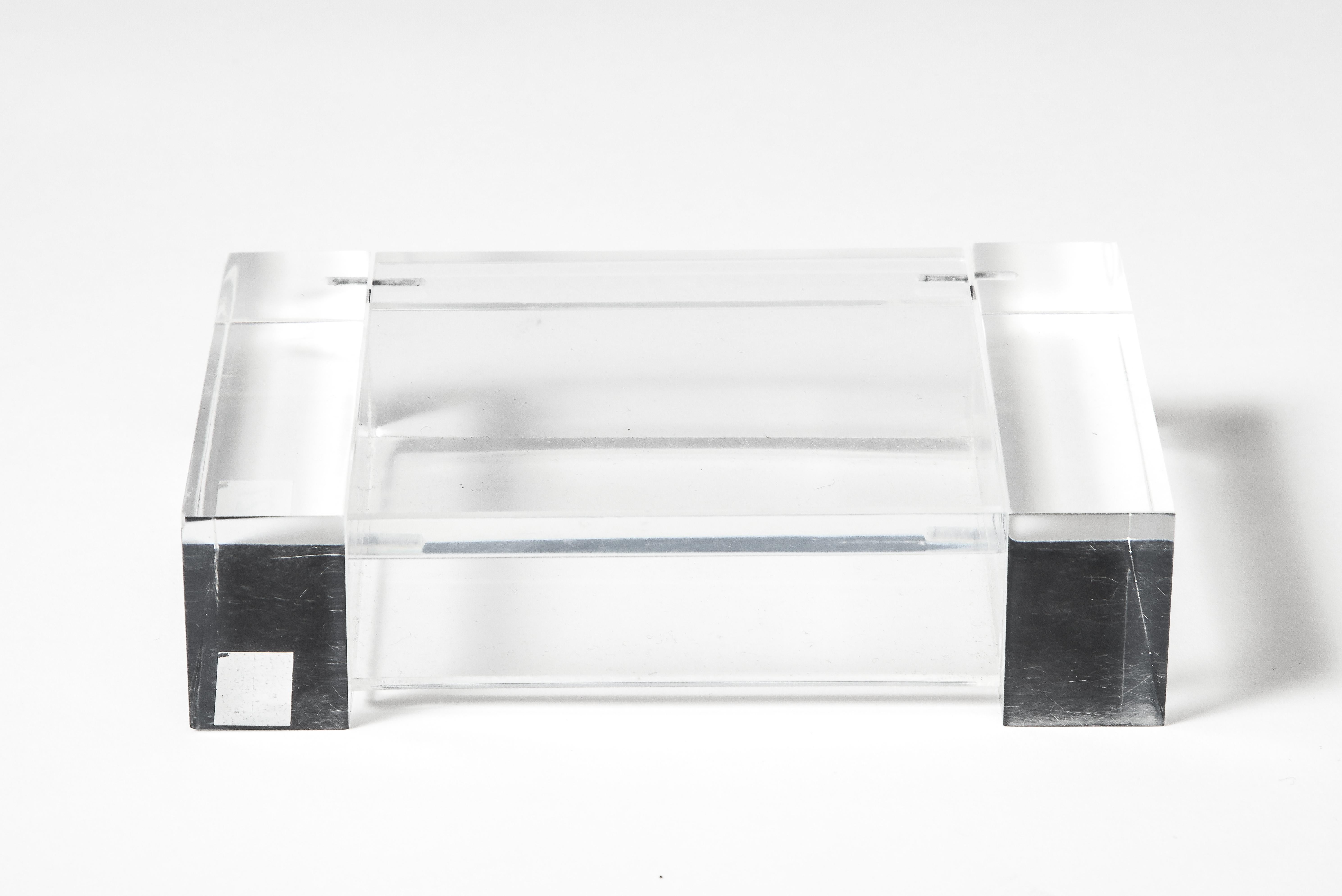 Lucite, Transparent Box, Italy, c. 1980 For Sale 5