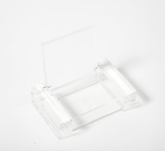 Lucite, boîte transparente, Italie, vers 1980
