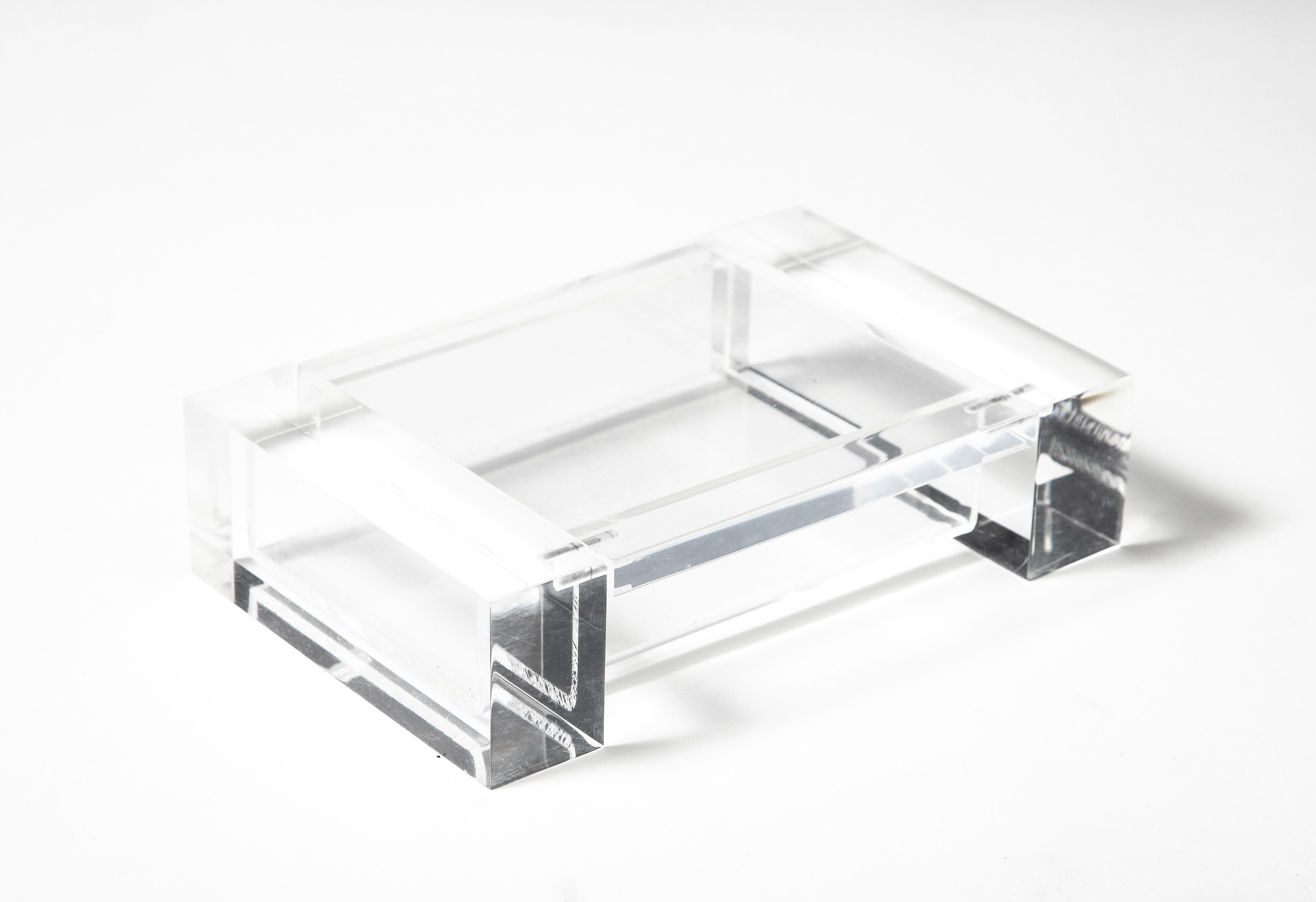Lucite, Transparent Box, Italy, c. 1980 For Sale 2