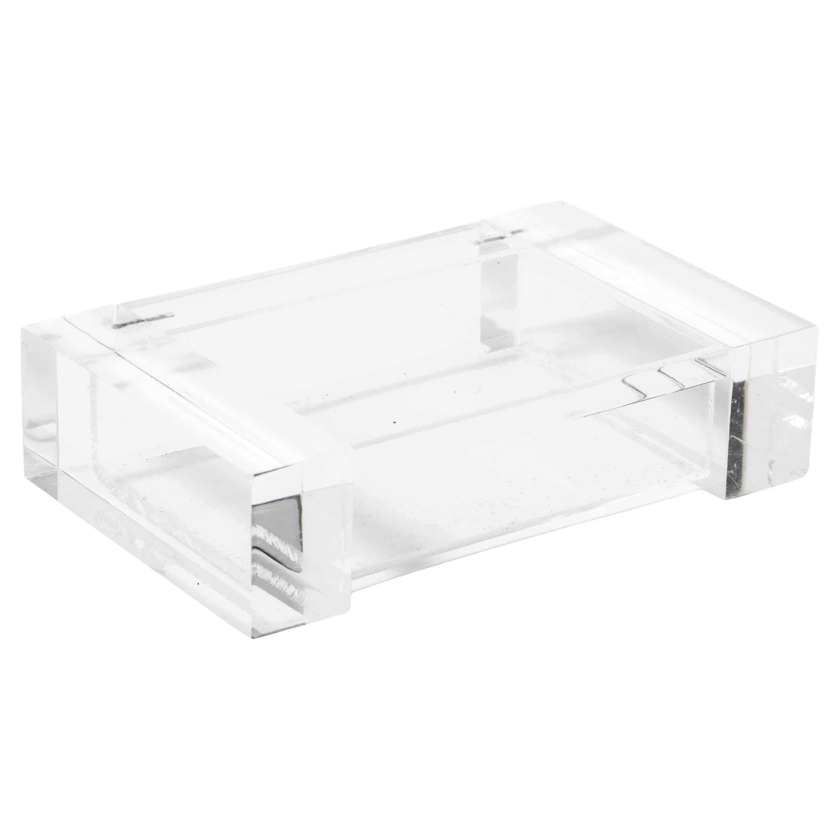 Lucite, Transparent Box, Italy, c. 1980 For Sale