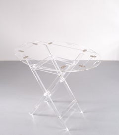 Lucite Tray Table, France, 1970s