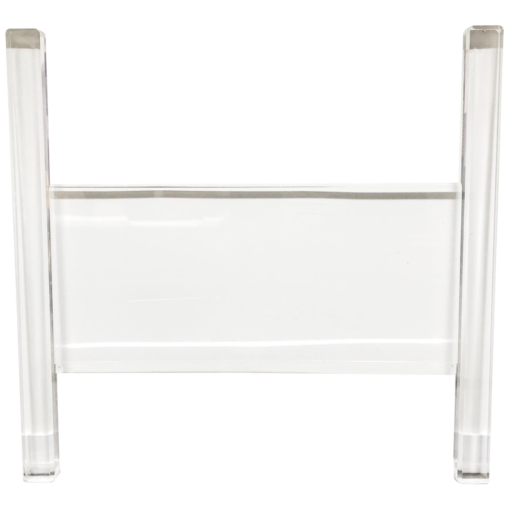 Lucite Two Postmodern Full-Sized and Queen-Sized Headboard, circa 1980s