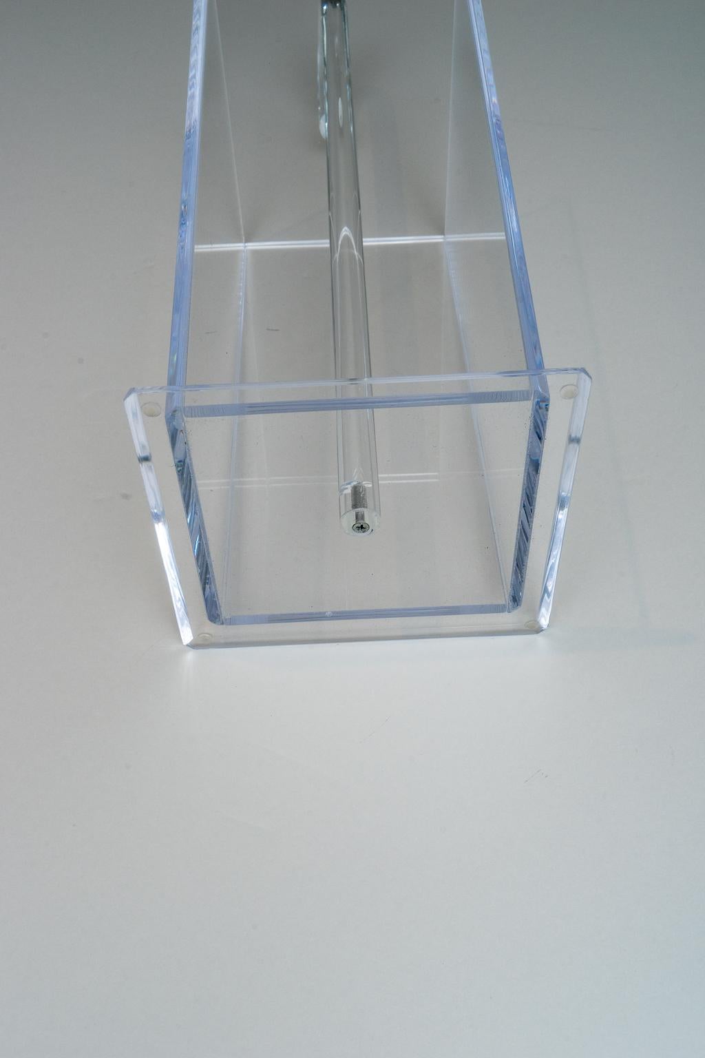 Polished Lucite Umbrella Holder