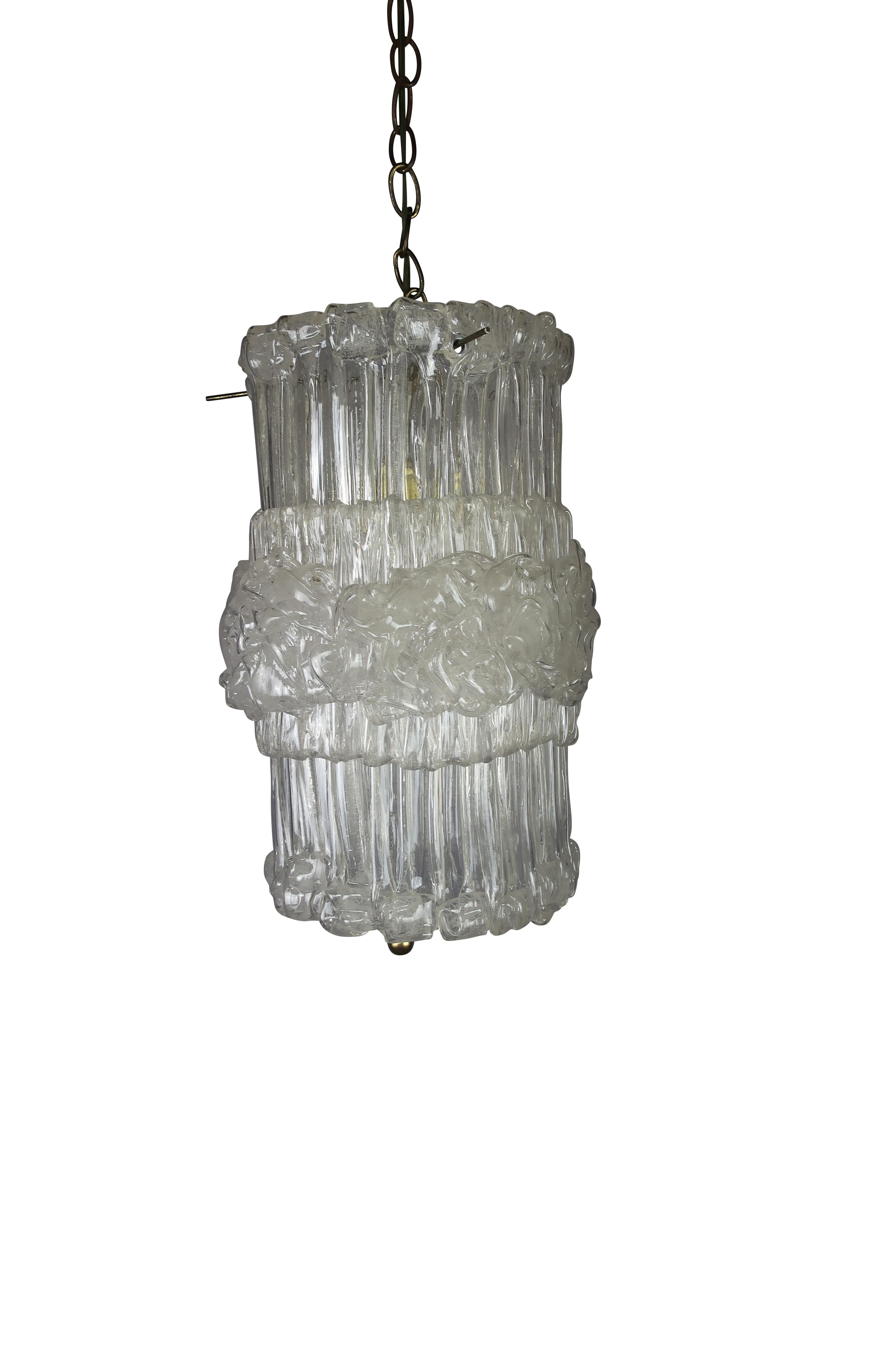 Mid-Century Lucite/ acrylic vintage hanging pendant lights, circa 1950.