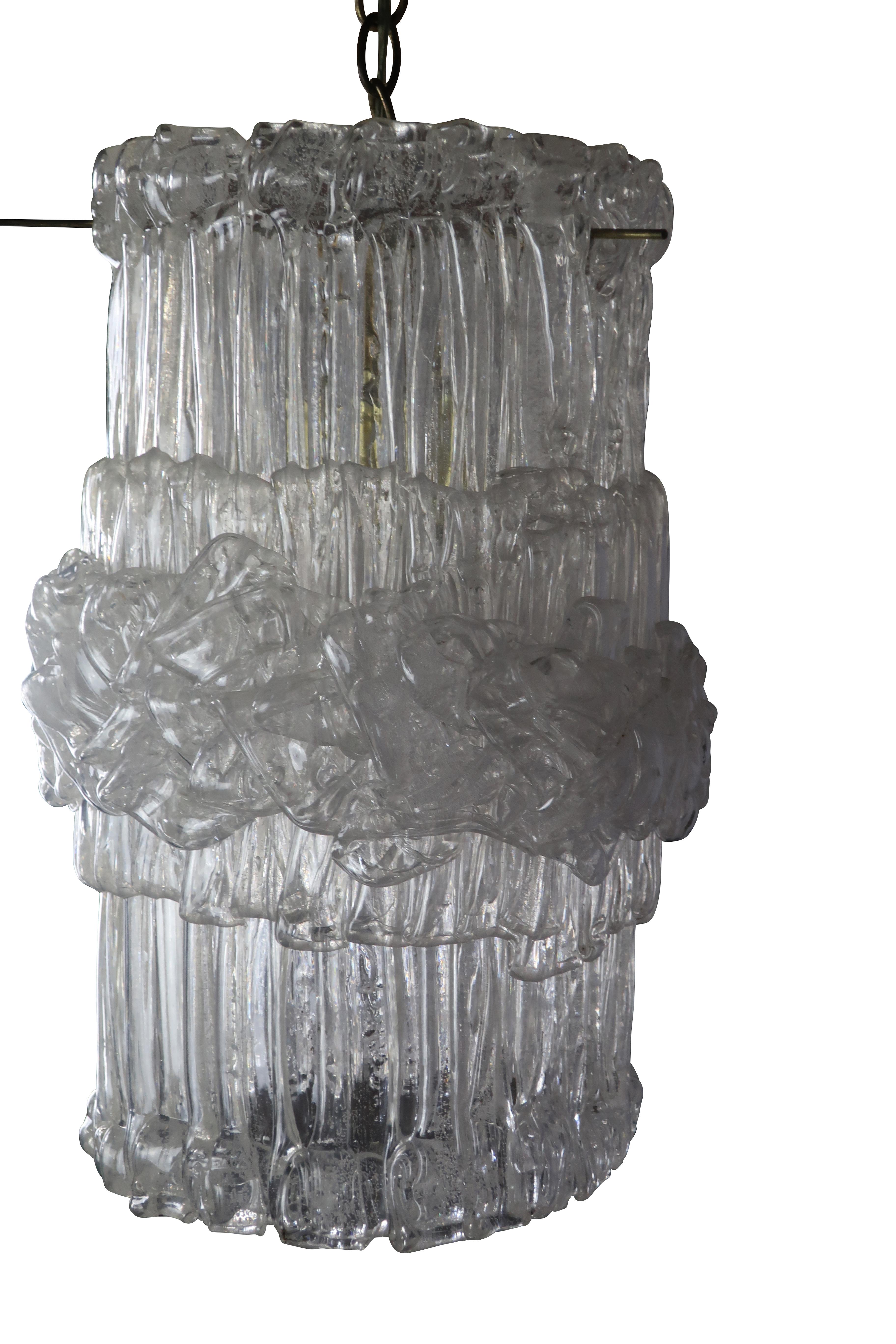Acrylic Lucite Vintage Hanging Pendant Lights For Sale
