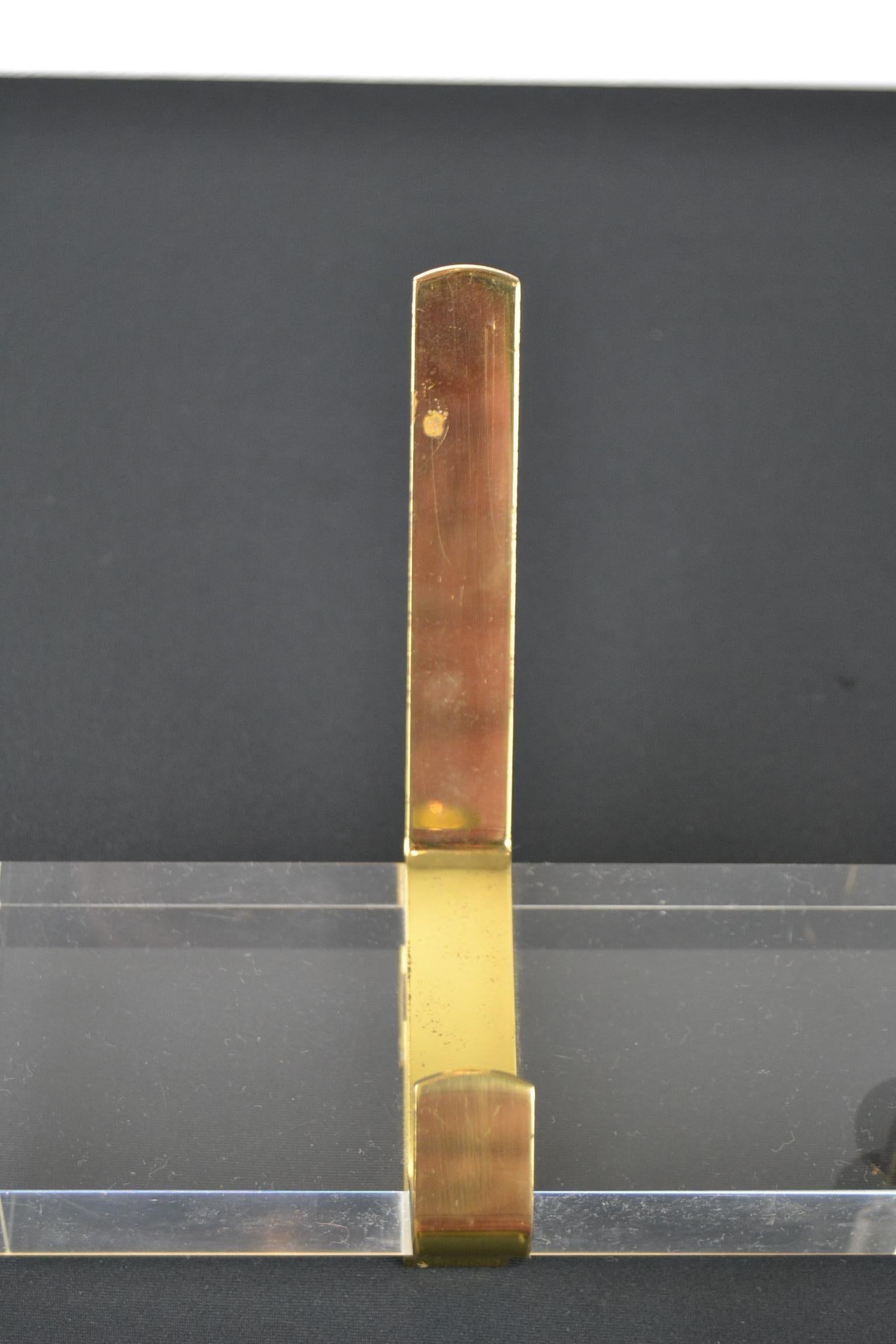 Lucite Wall Coat Rack, 1970s, Italy For Sale 1