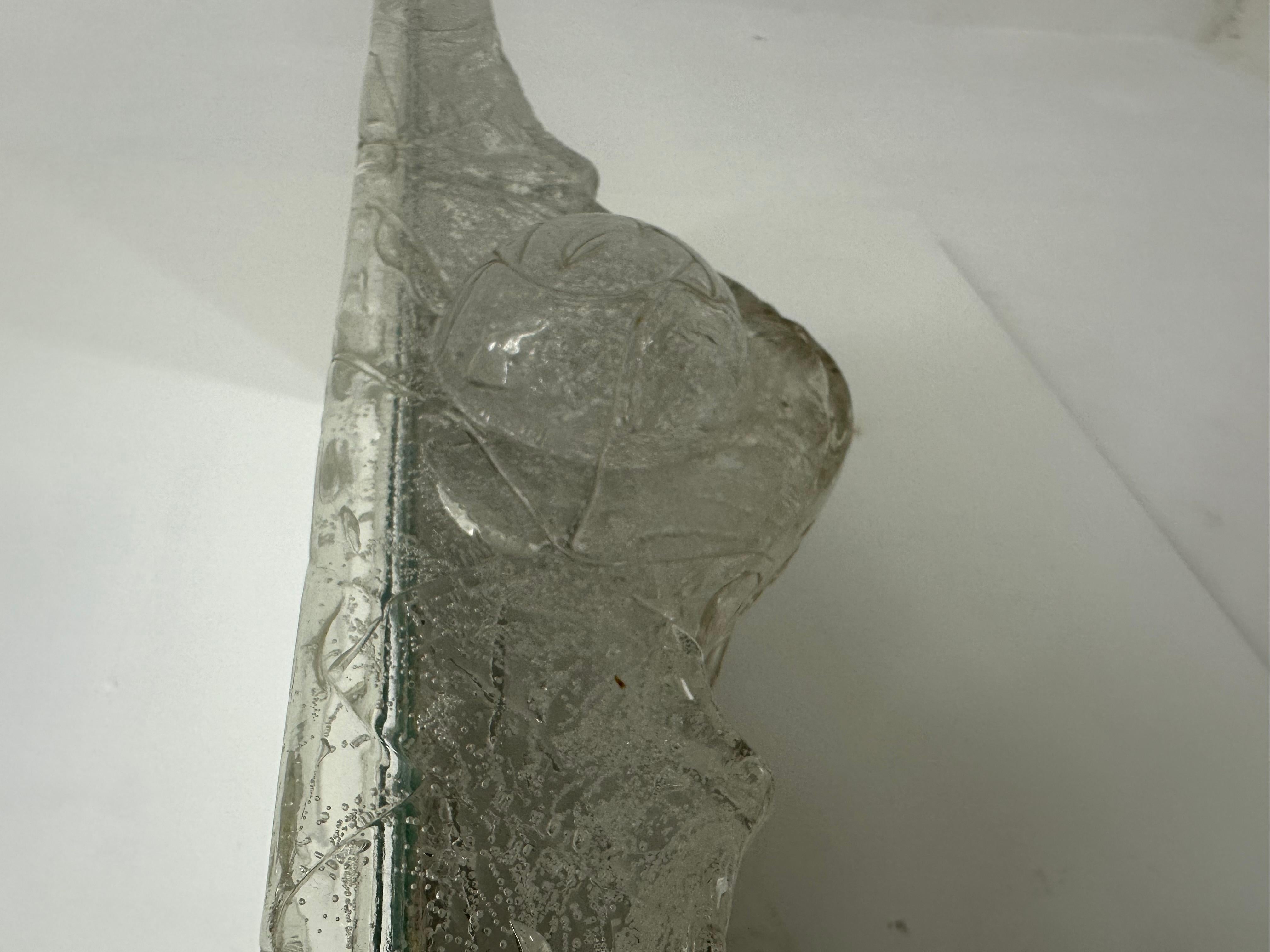 Lucite Consolle da parete in lucite con specchio , anni '70 in vendita