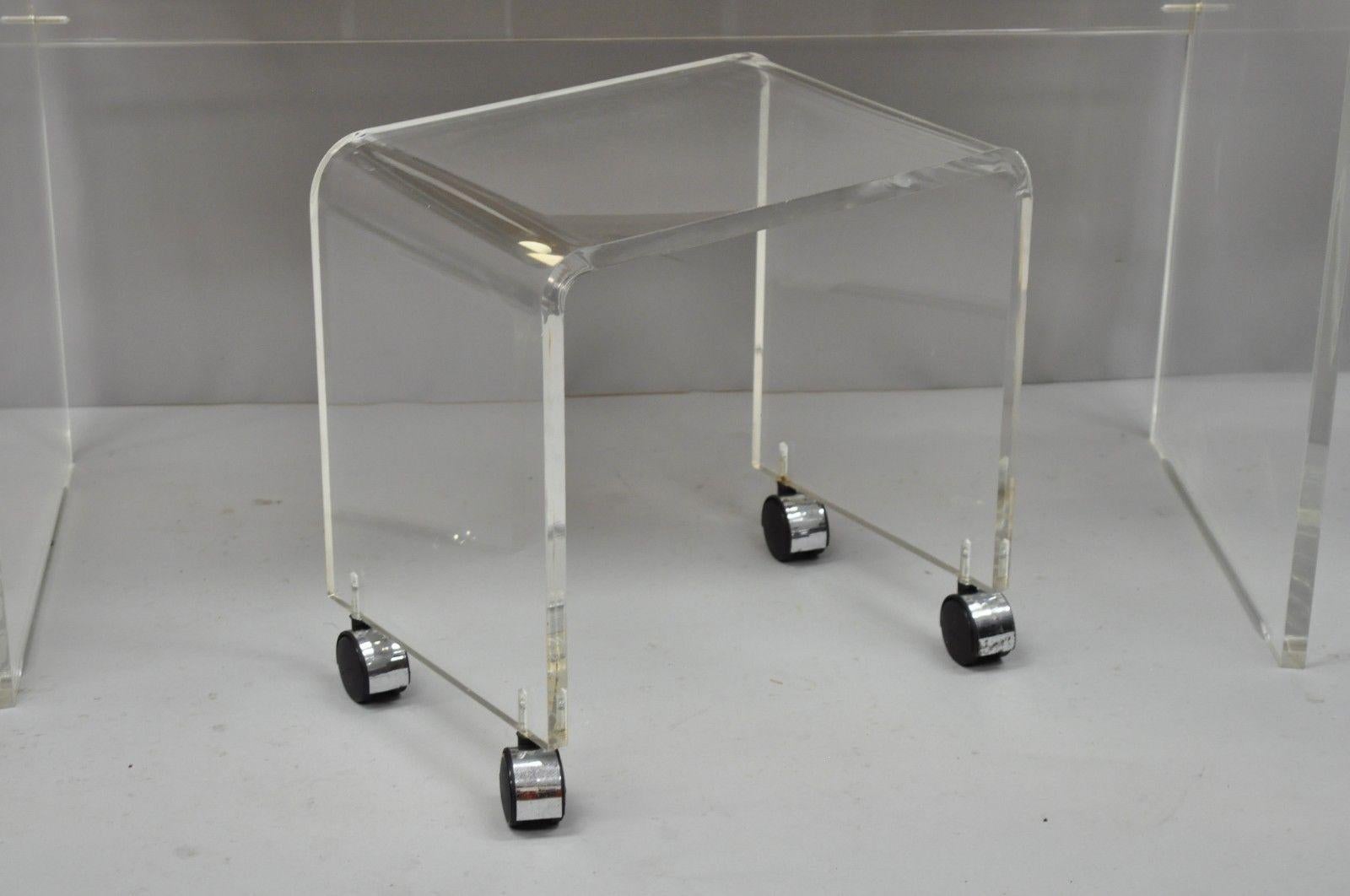 lucite vanity table