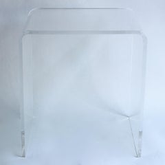 Lucite Waterfall Stool
