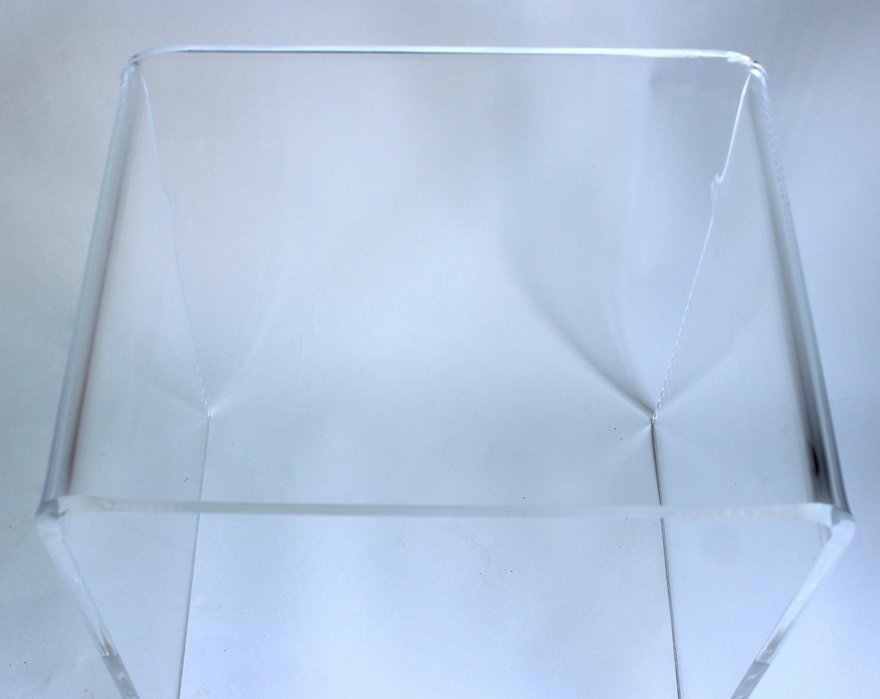 Lucite Waterfall Stool In Good Condition In East Hampton, NY