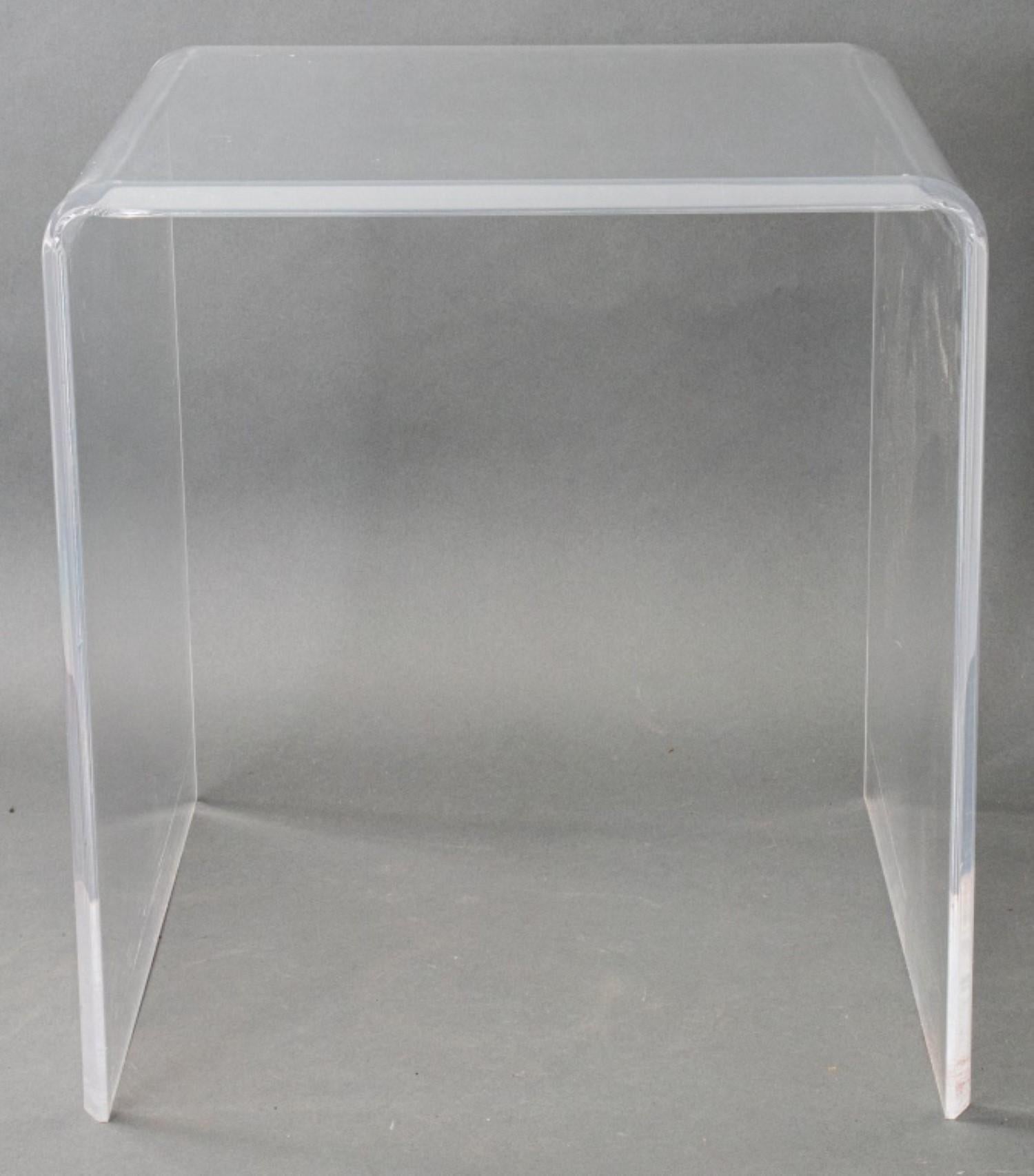 20th Century Lucite Waterfall Table For Sale