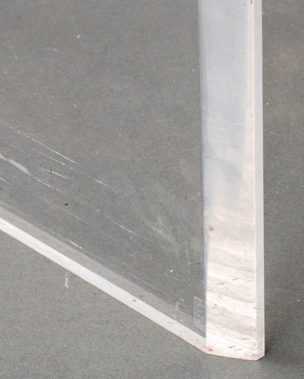 Lucite Waterfall Table In Good Condition For Sale In Astoria, NY