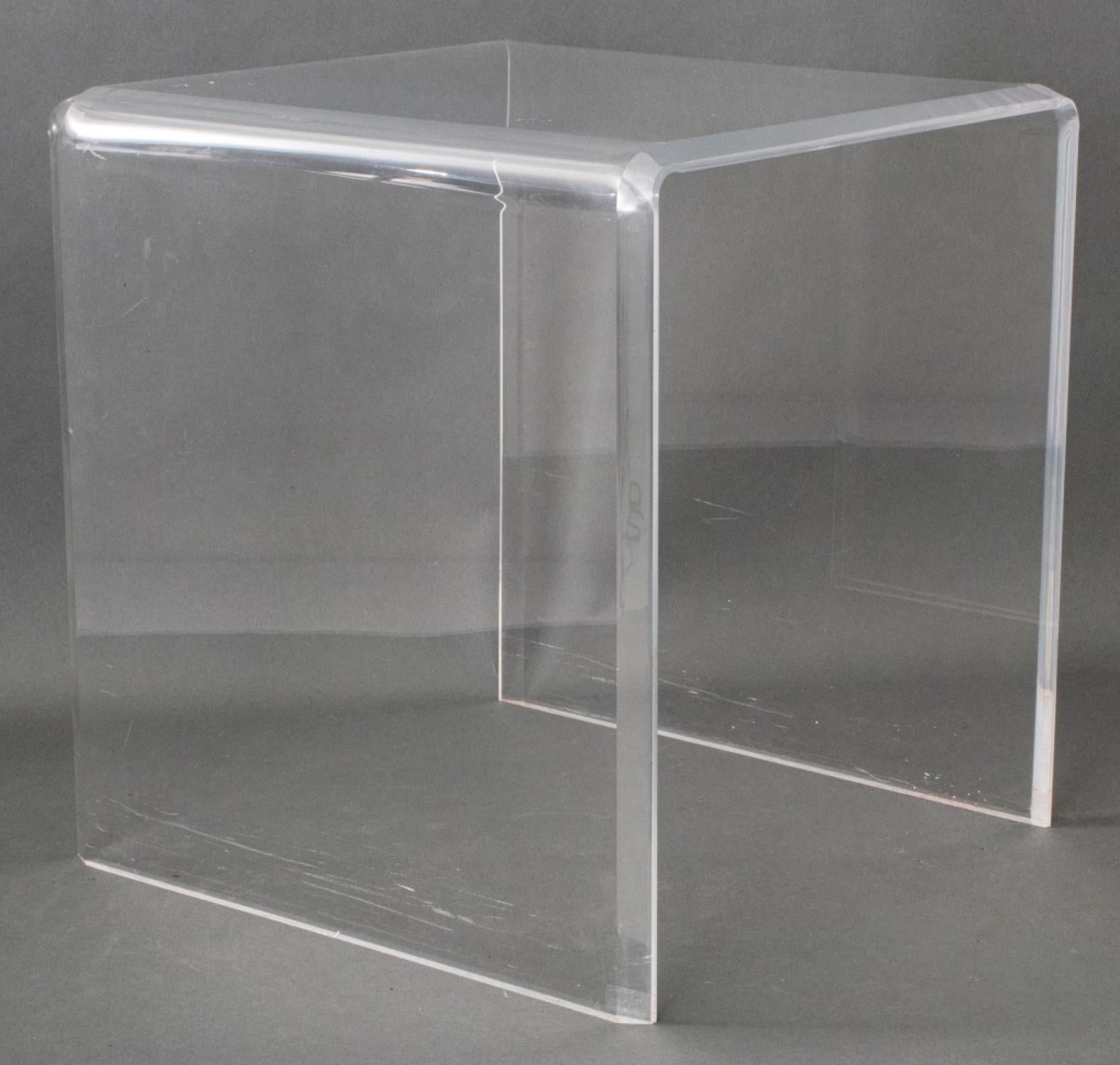 Lucite Waterfall Table For Sale 1