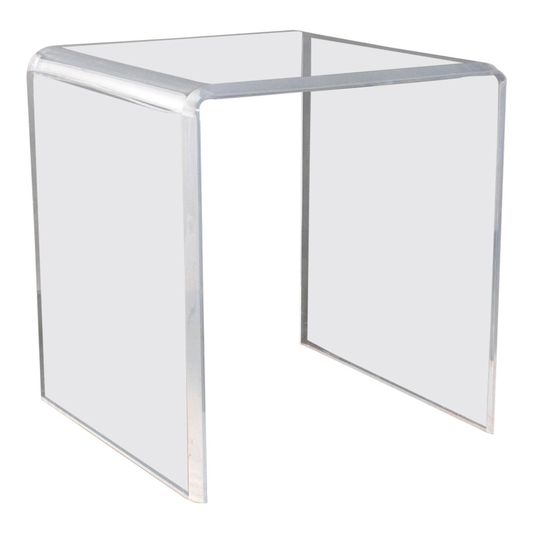 Lucite Waterfall Table For Sale