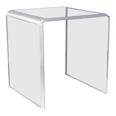 Lucite Waterfall Table