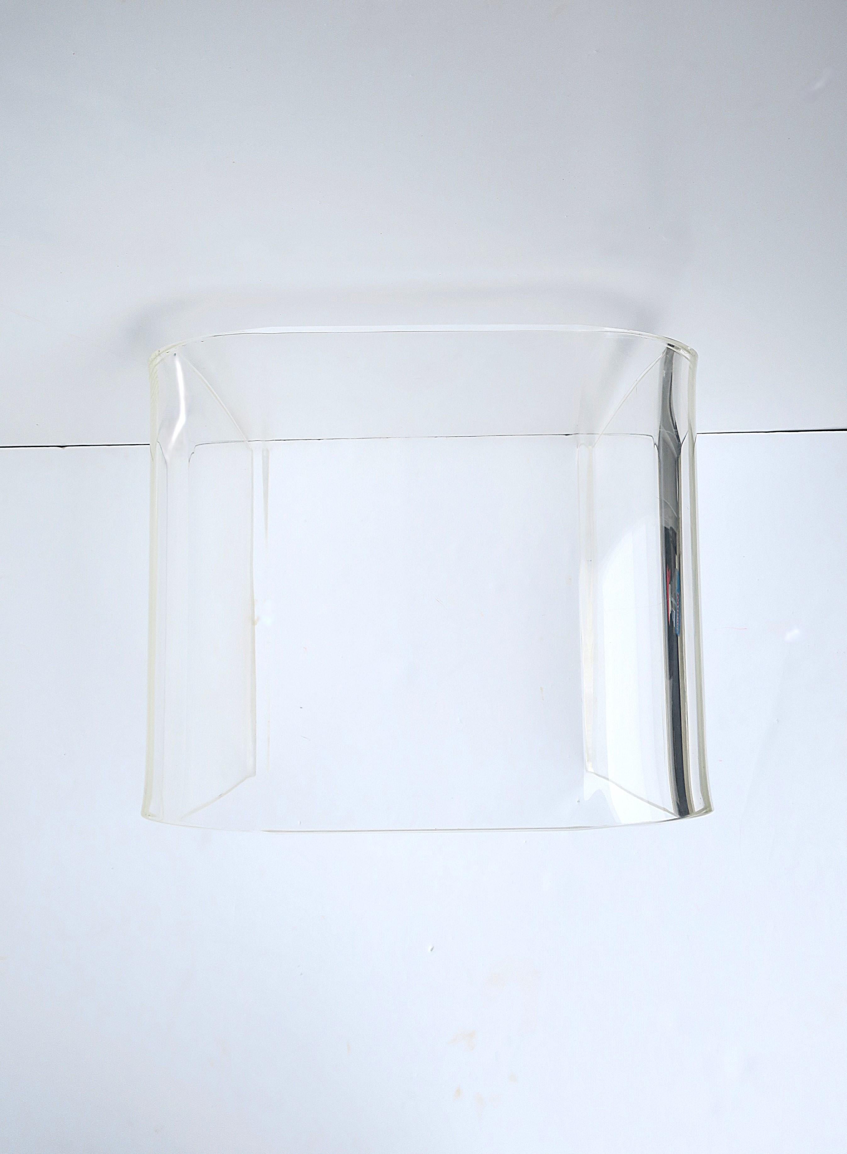 Lucite Waterfall Table Stool Bench For Sale 7