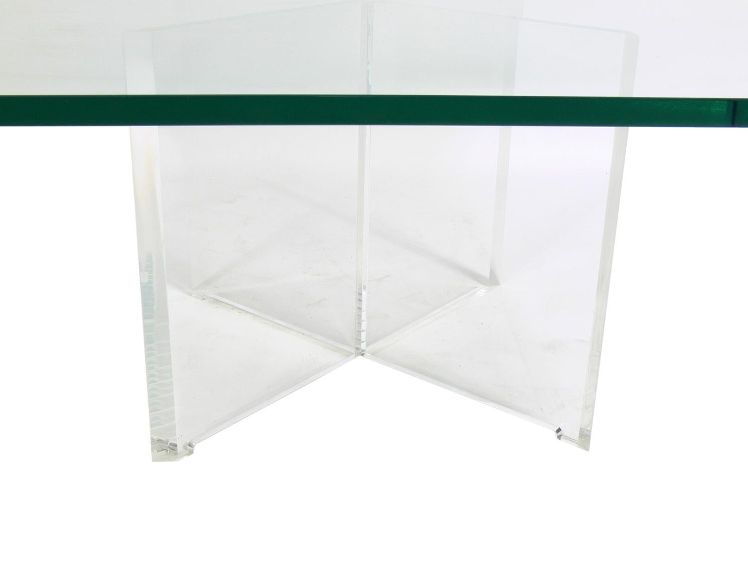 lucite coffee table base