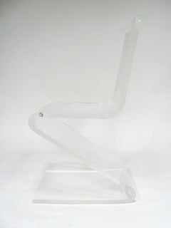 Lucite Z Chair