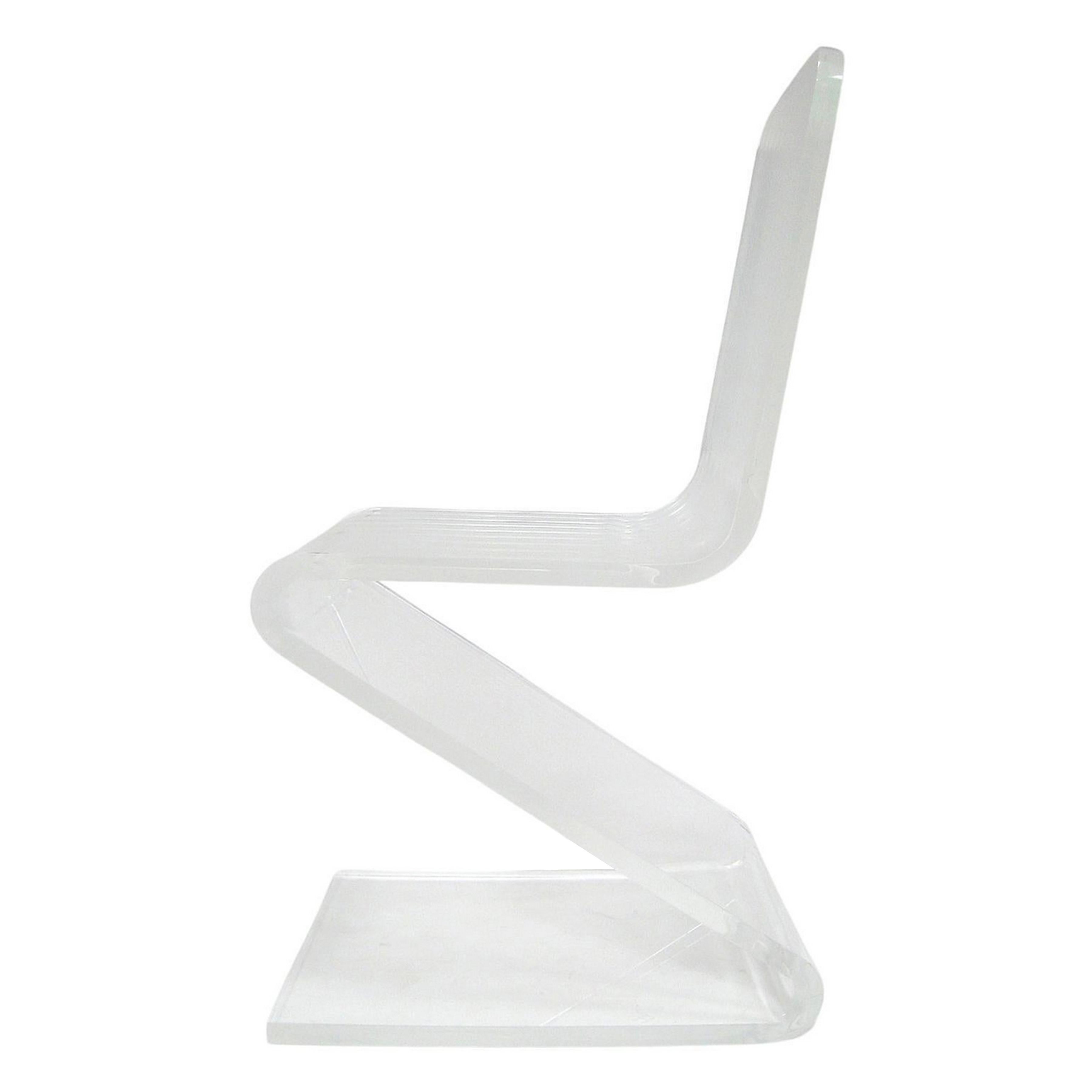 Lucite Z Chair For Sale