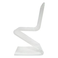 Lucite Z Chair