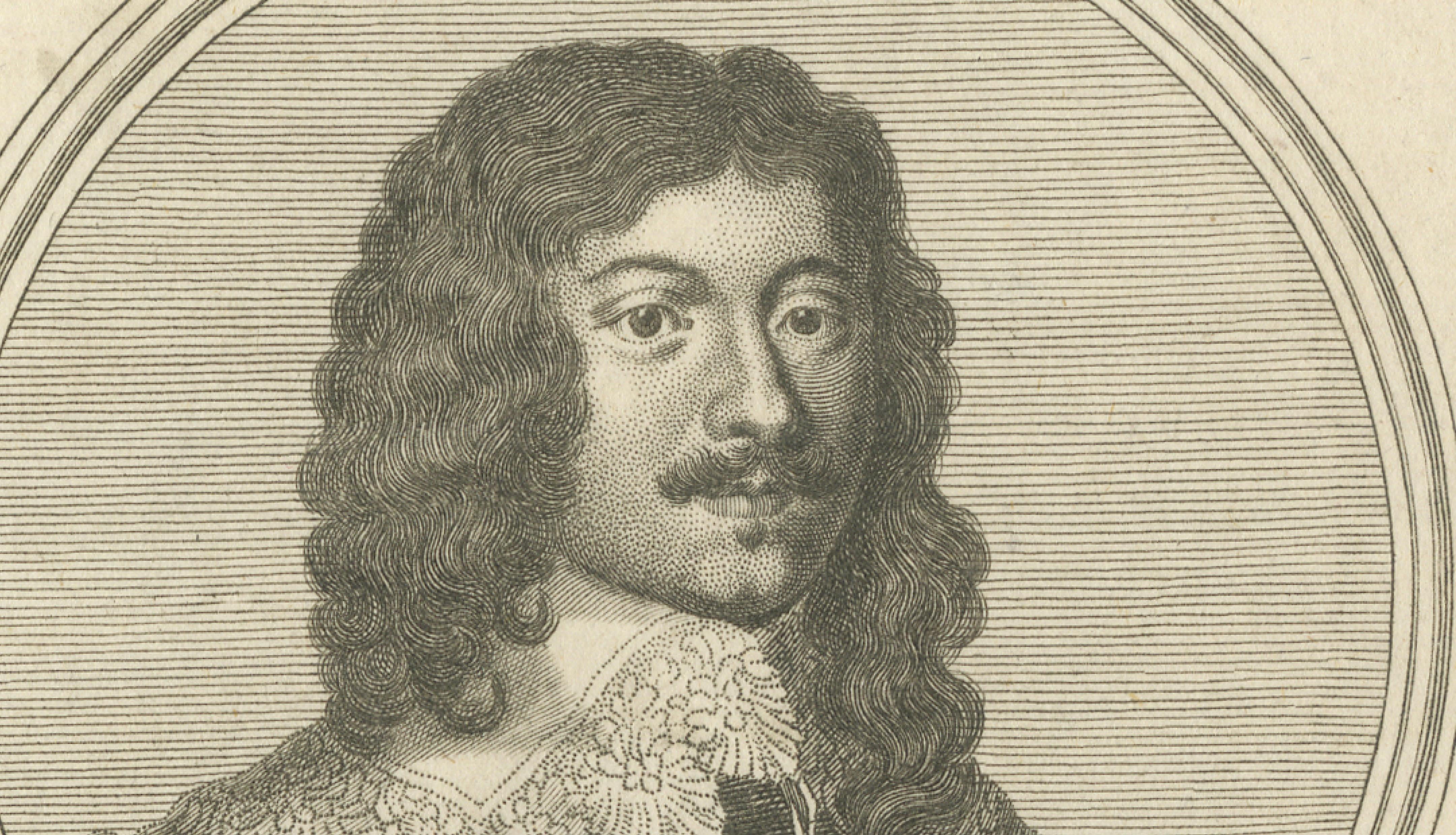 Lucius Cary Lord Falkland - Portrait Engraving after Van Dyck, c.1750