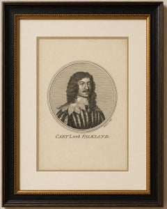 Lucius Cary Lord Falkland - Portrait Engraving after Van Dyck, c.1750