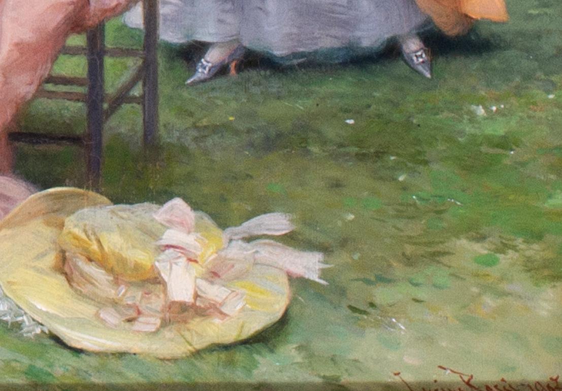 Óleo italiano de principios del siglo XX de Lucius Rossi, 