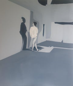 Shadows – (figurative, contemporary oil on canvas, oil on canvas, contemporary