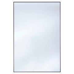 Lucka Clear Black Small Rectangle Mirror, Black Metal Frame by Deknudt Mirrors