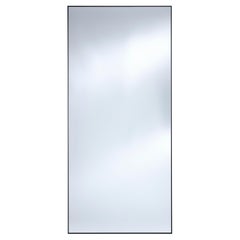 Lucka Clear Black XL Mirror with Black Metal Frame by Deknudt Mirrors