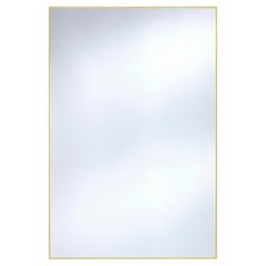 Espejo rectangular «Lucka Clear Gold» con marco metálico, de Deknudt Mirrors