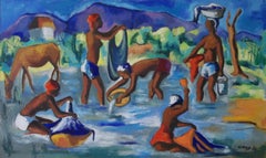 Washerwomen, Haiti : Les Lavandieres