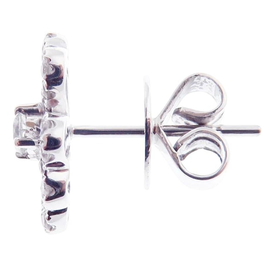 Lucky Baguette Kleeblatt-Diamant-Ohrring-Ring Set (Moderne) im Angebot