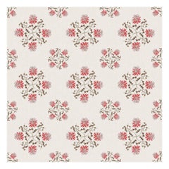 Lucky Bean Wallpaper Geometric Botanical in Natural