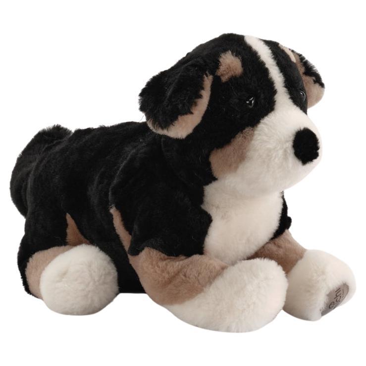 Lucky Bernese Mountain Dog Shearling Collectible Peluche Fur by Muchi Decor