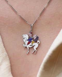 Lucky charm Van Cleef and Arpels "The 3 Inseparables" enameled in styptor