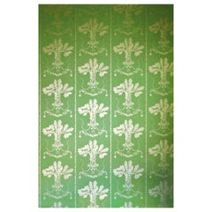 'Lucky Charms' Contemporary, Traditional Wallpaper in Georgian Green