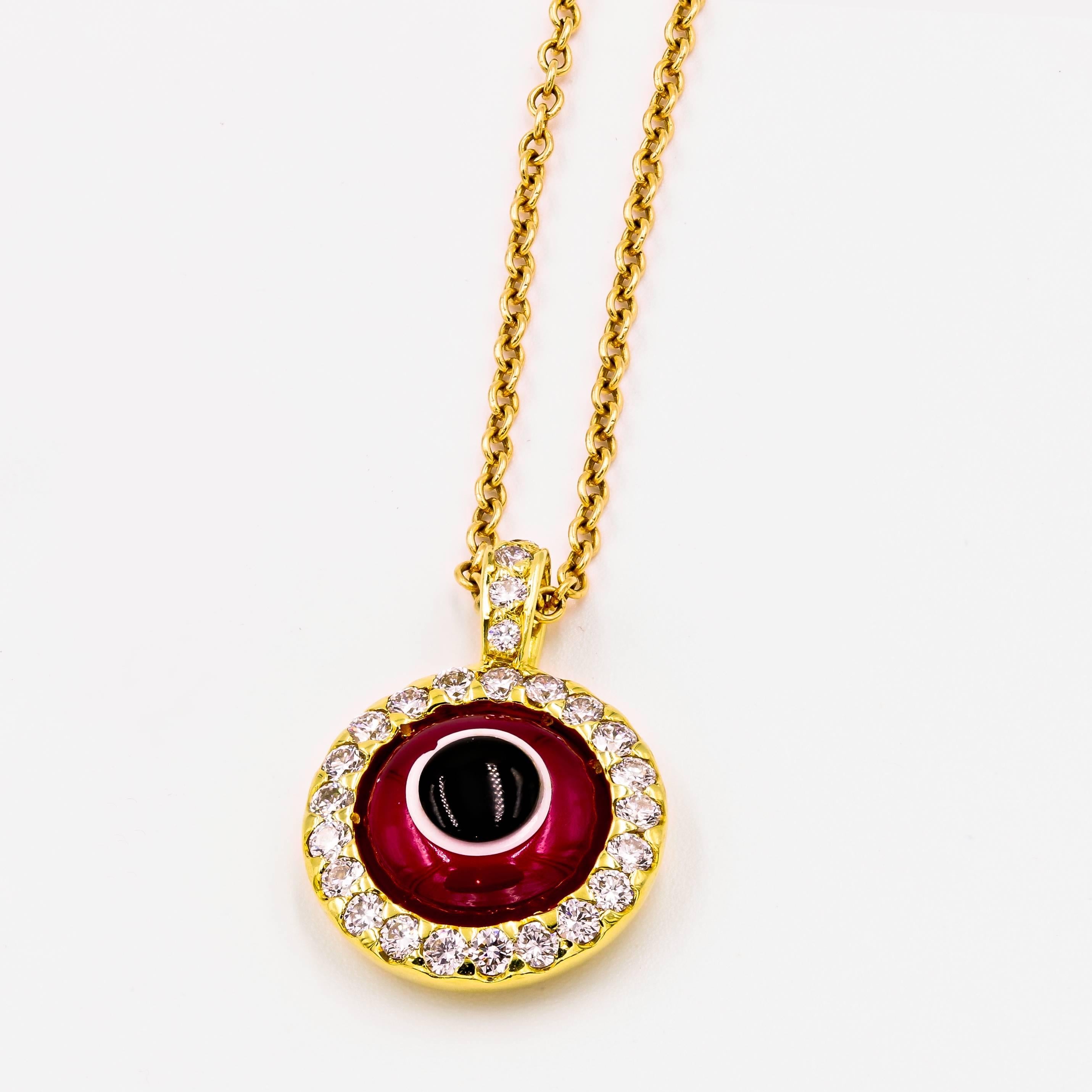 ruby eye pendant