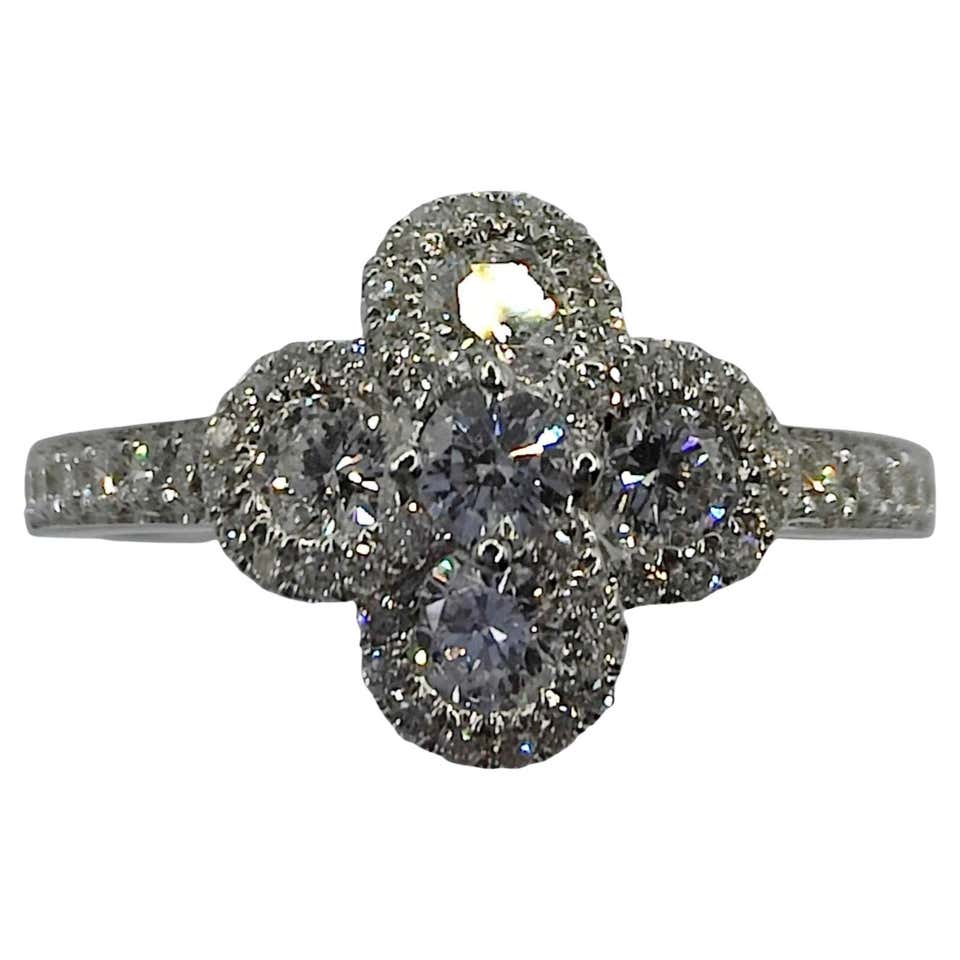 Dalben Opal Diamond and Gold Four-Leaf Clover Little Ring For Sale at ...